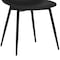 Armen Living Monte Contemporary Dining Chair in Black Faux Leather with Black Metal Legs LCMOCHBLACK - alternate 4